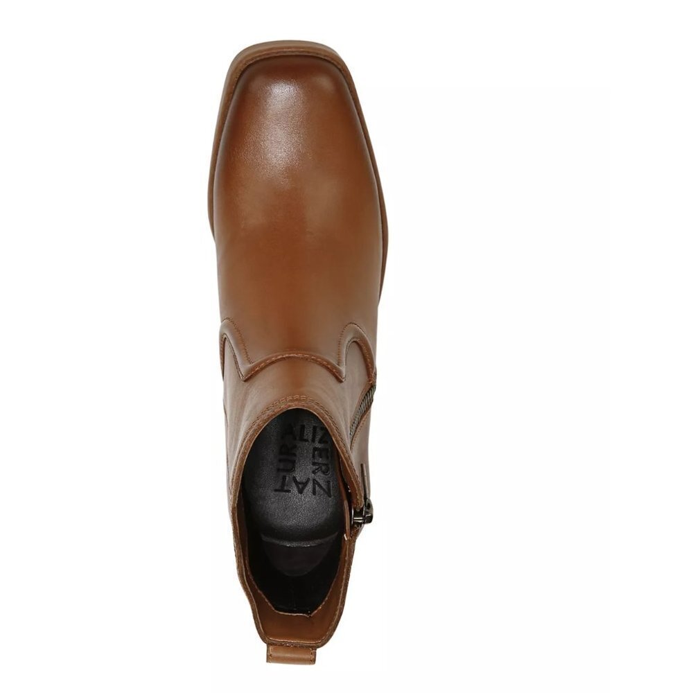 Naturalizer Emmy Block Heel Bootie in English Tea Leather (WIDE) - Picture 12 of 12